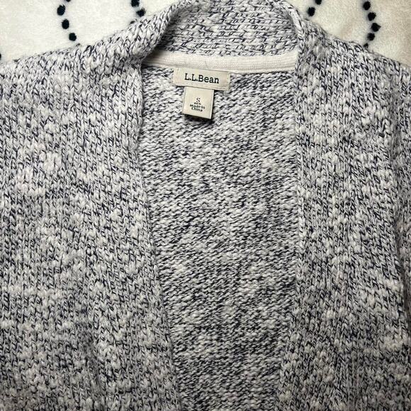 Ll bean grey cardigan sweater - Picture 2 of 3